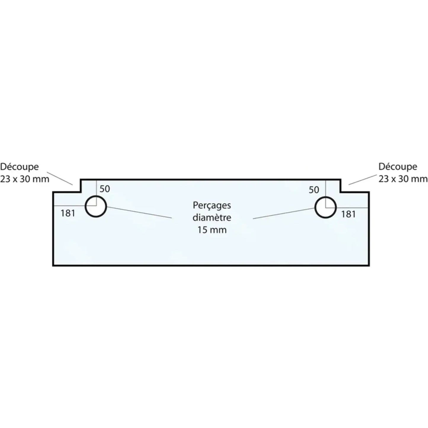 Vitre de four type Pavailler GS-VF14