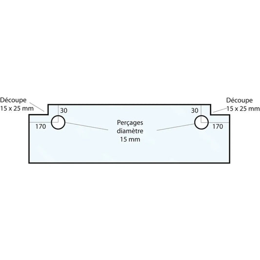 Vitre de four type Pavailler GS-VF18