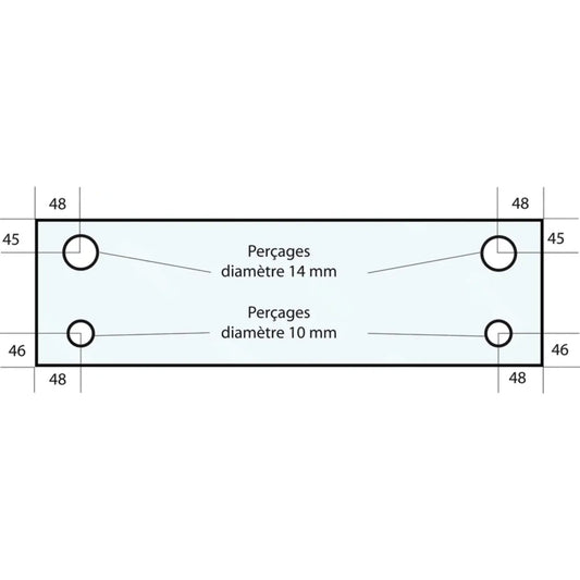 Vitre de four type Bongard GS-VF10