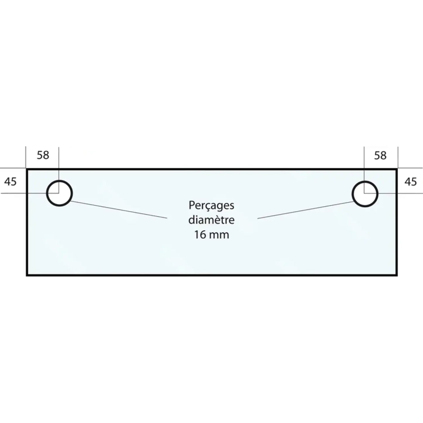Vitre de four type Bongard GS-VF51